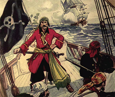 Zeichnung von GEORGE ALFRED WILLIAMS in THE PIRATES OF PANAMA 1914 Zeichnung von GEORGE ALFRED WILLIAMS in THE PIRATES OF PANAMA 1914