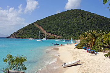 Traumstrand "White Bay" auf Jost van Dyke. Traumstrand "White Bay" auf Jost van Dyke.